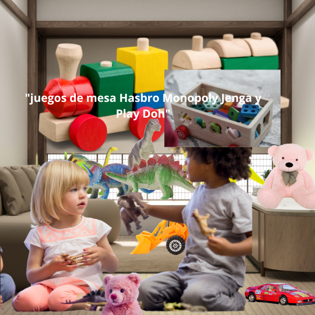 juegos de mesa Hasbro Monopoly Jenga y Play Doh