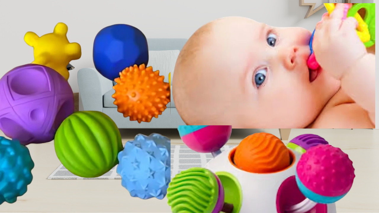 niños jugando con juguetes sensoriales como pop it arena cinética y texturas